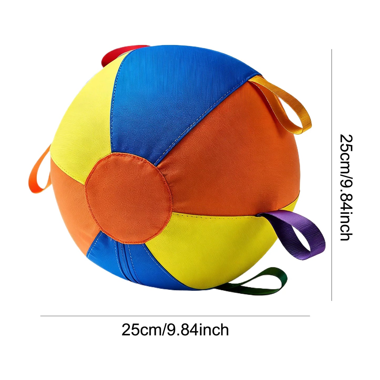 Calming Jumbo Ball Tear-Resistant Giant Herding Ball with Straps Set Self Play Dog Toy for Medium Large Dogs Golden Retriever