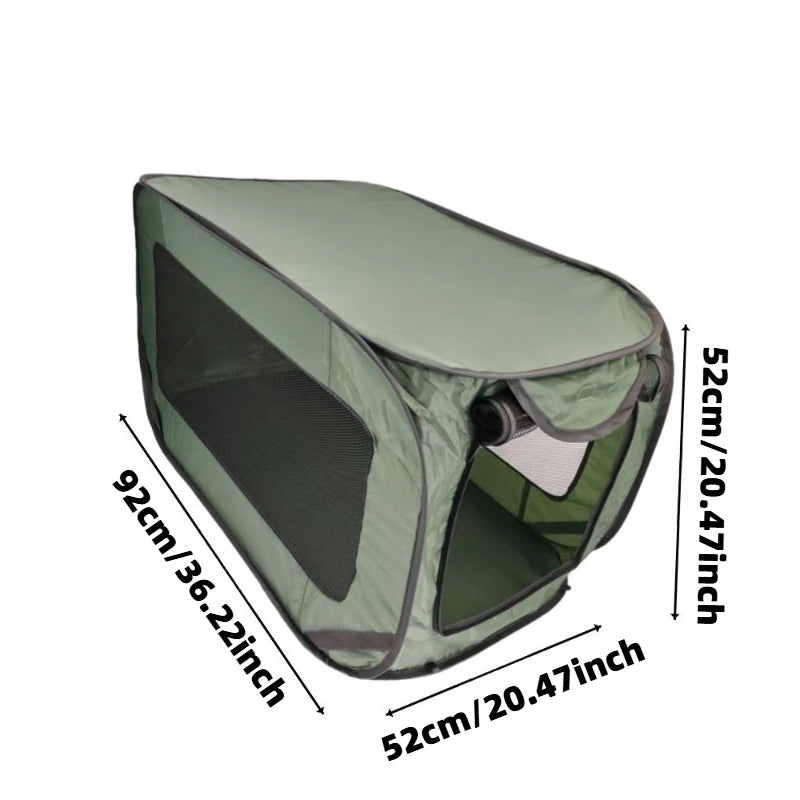 Large SUV Car Trunk Pet Carrier Foldable Dog Crate Pop Up Breathable Mesh Waterproof Tent for Dogs Cats Travel Camping Outdoor
