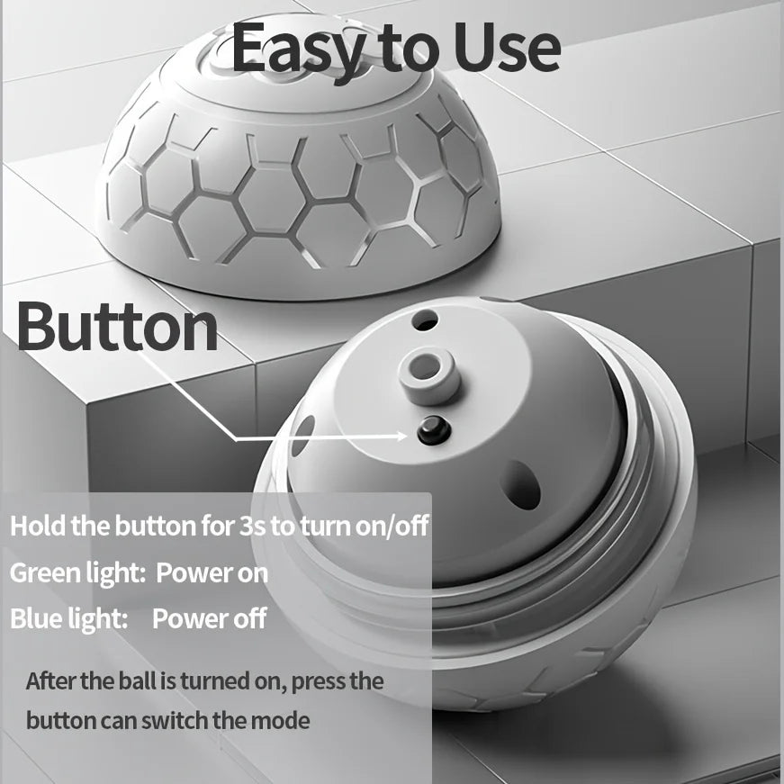 Smart Dog Toy Ball Electronic Interactive Pet Toy Ball USB Automatic Bouncing Rolling Toy Ball With RGB Lights Puppy Cat Product