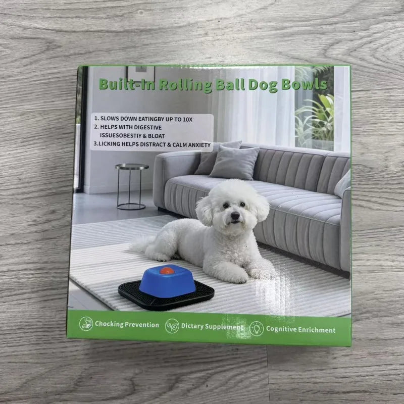 Silicone Dog Lick Bowl Summer Interactive Non-Slip Slow Feeder Dog Bowl for Dental Health Self-Soothing Liquid Food BowlSupplies