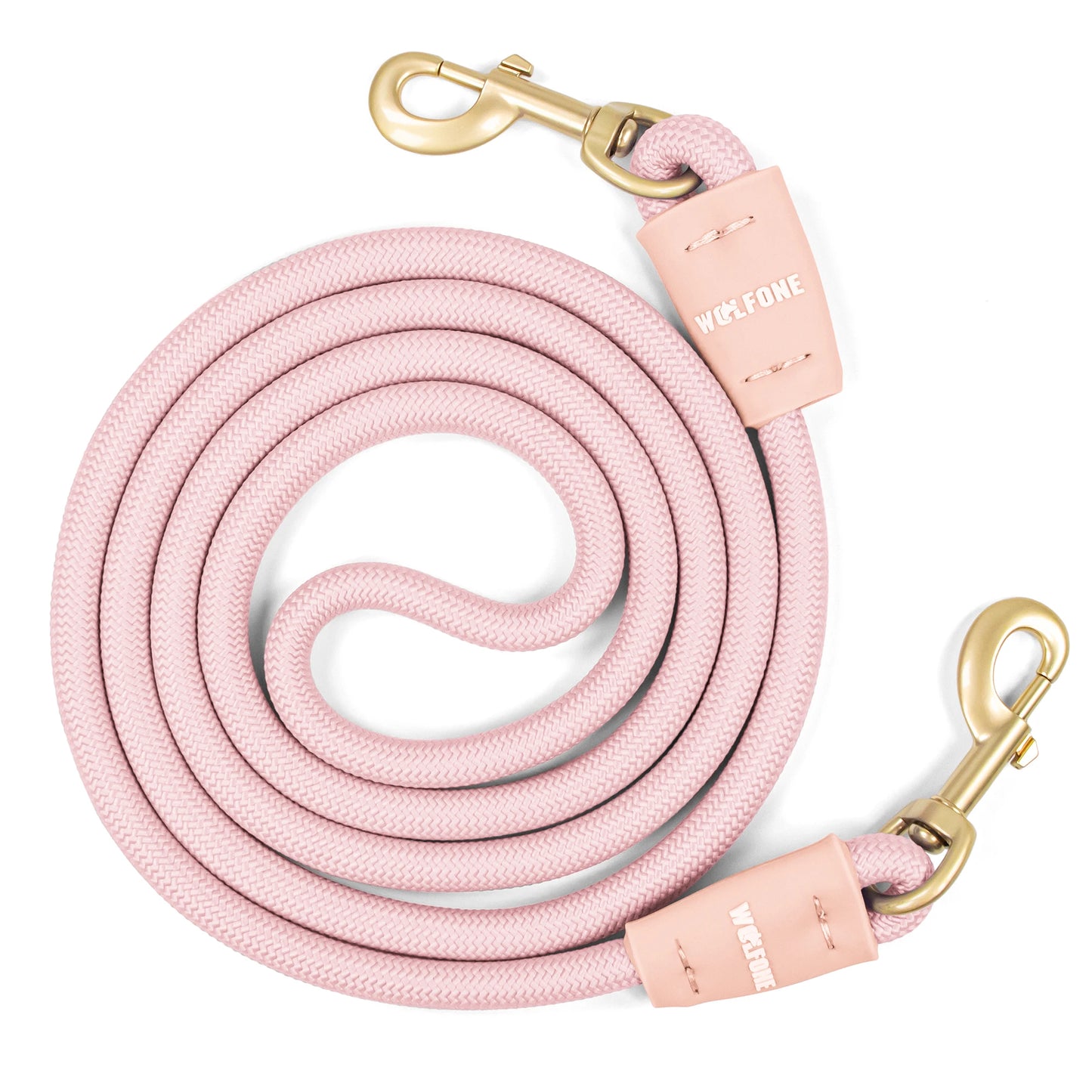 Robust Heavy Duty Double Dog Leash for 2 Dogs Anti-Slip Training Pet Leash for Outdoor Activities 2 Carabiners