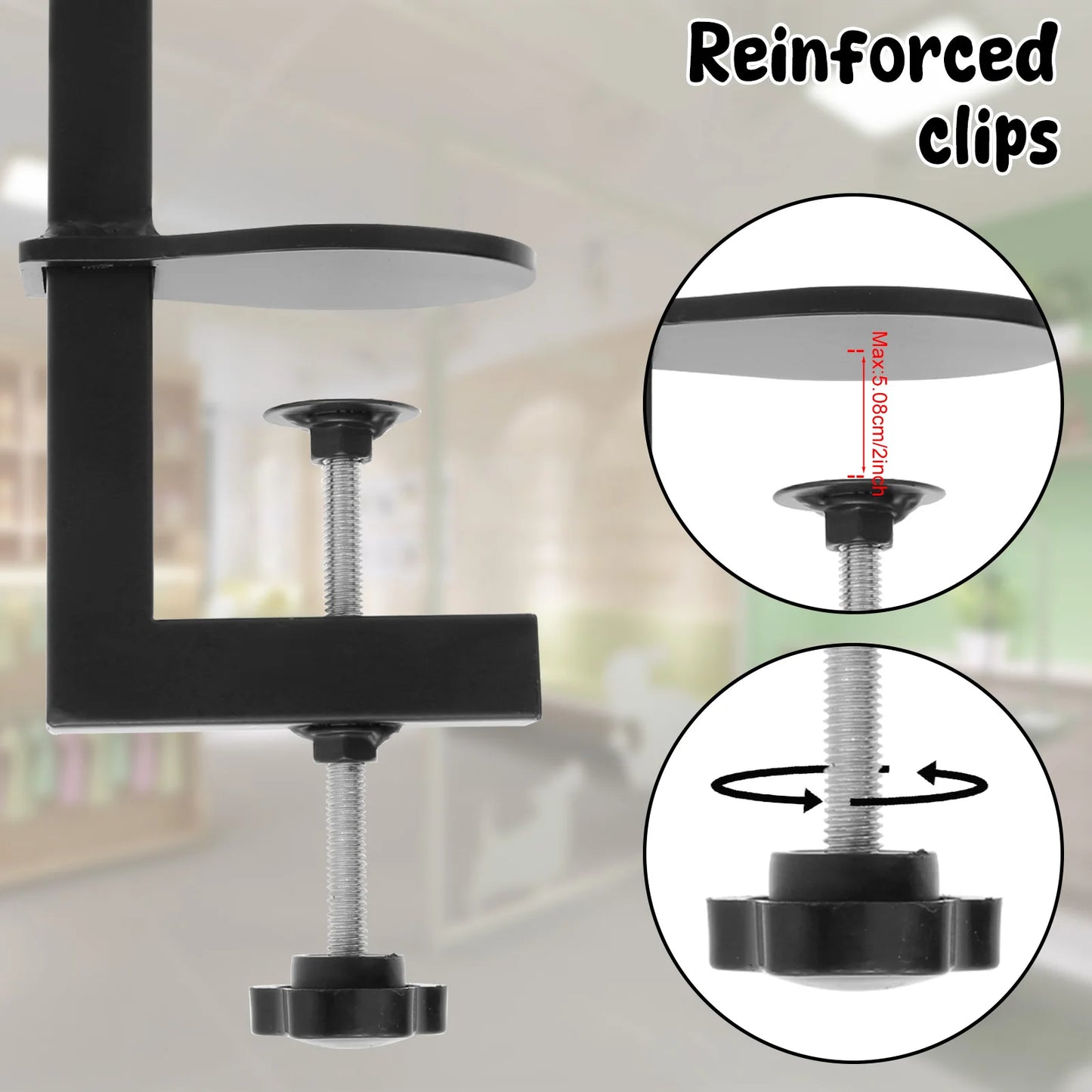 Dog Grooming Table Arm Iron Pet Grooming Stand with Clamp Adjustable Fixed Dog Beauty Stand for Pet Nail Clipping Haircut