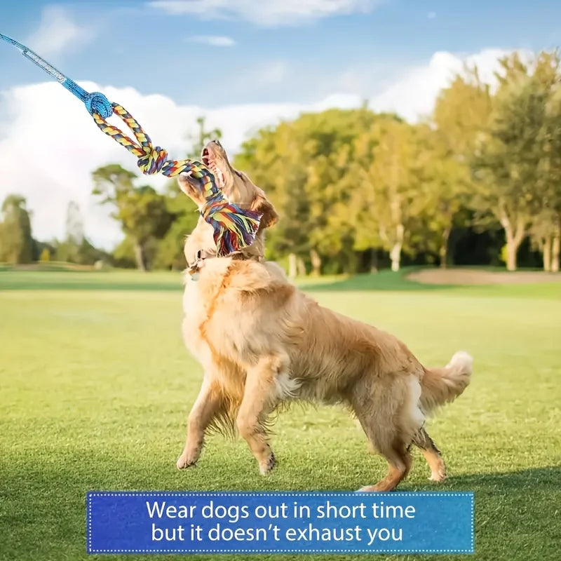 Dog training and flirting stick, a chasing and chewing toy used for exercise and emotional interaction.