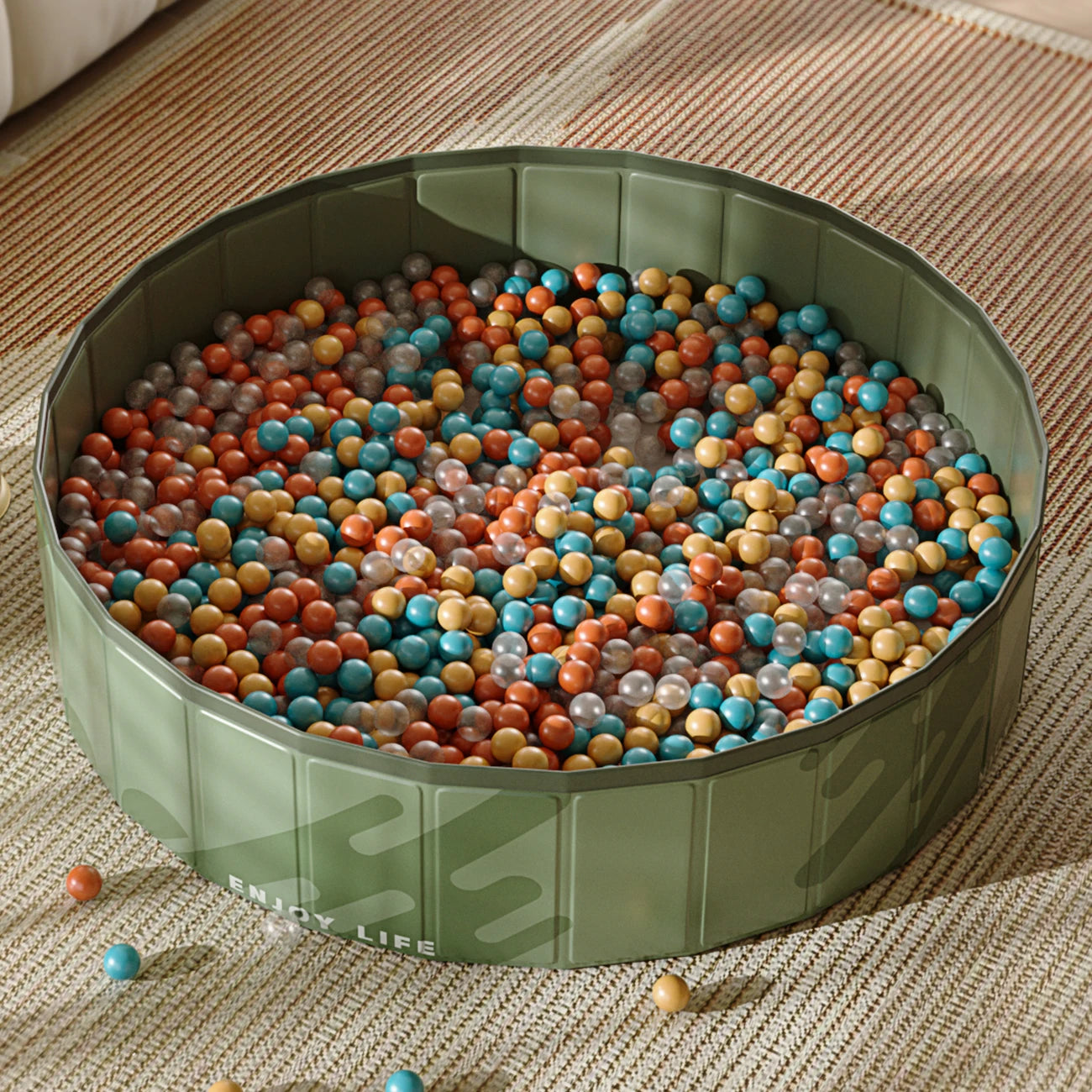 1PC Foldable Large Ball Pit for Dogs , Indoor/Outdoor Party Toy, Ideal Gift for Kids & Pets, Portable Playpen for Family Fun
