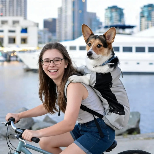 Strong Nylon Dog Carrier Backpack for Small Medium Dogs High Quality Breathable Cycling Backpack for Outdoor Travel Pet Supplies