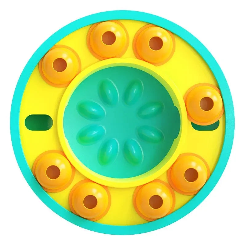 Wisdom Dog Toys Slow Leakage Feeding Training Pet Dog Puzzle Rotating Food Dispenser Cat And Dog Training Game Feeding Tray