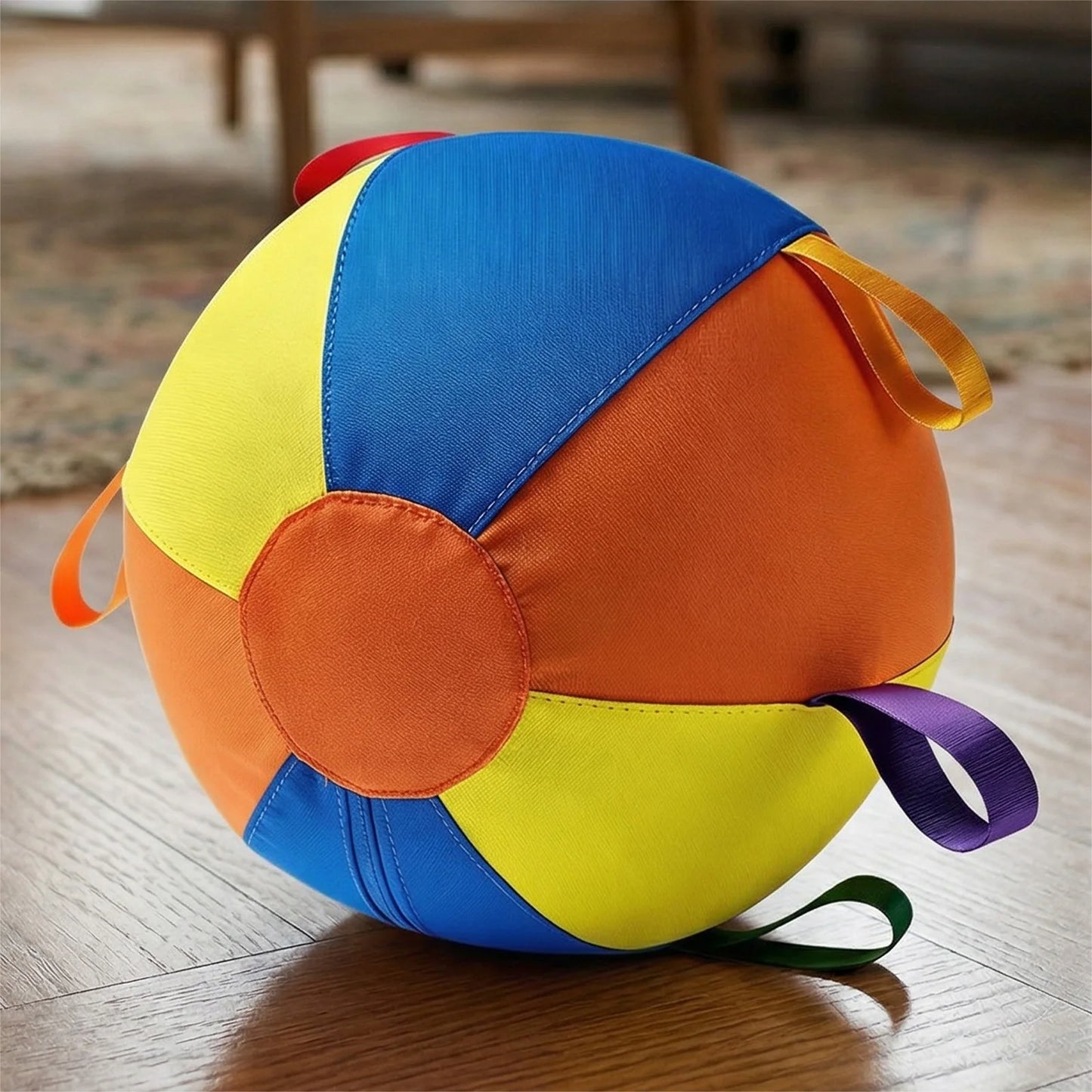 Calming Jumbo Ball Tear-Resistant Giant Herding Ball with Straps Set Self Play Dog Toy for Medium Large Dogs Golden Retriever