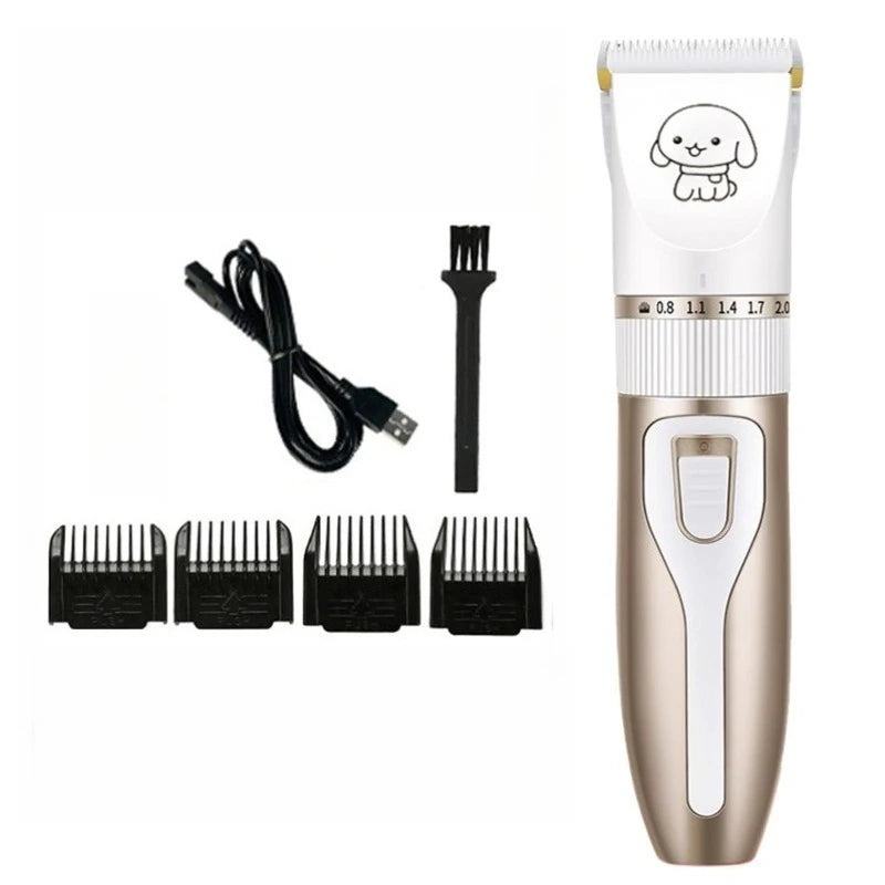 Dog Clipper Dog Hair Clippers Grooming Pet Cat Haircut Trimmer Shaver Set Cordless Rechargeable Professional Dog Hair Trimmer