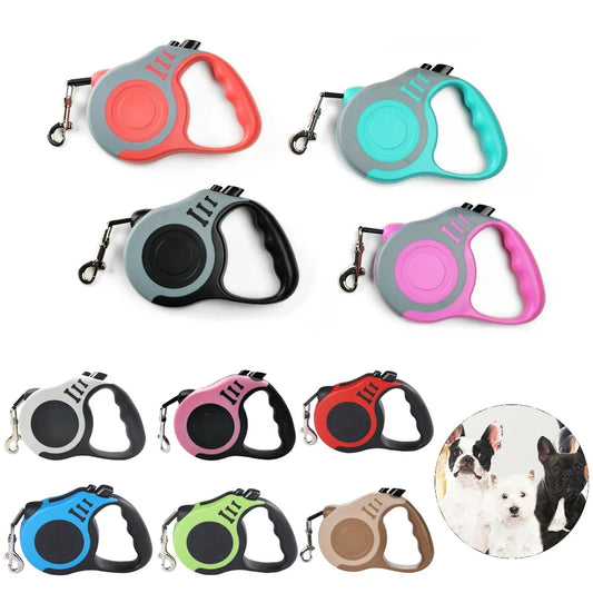 Dog Leash Strong 3m 5m Nylon Puppy Lead For Small Medium Large Dogs Cats Automatic Retractable Durable Yorkshire Pet Supplies