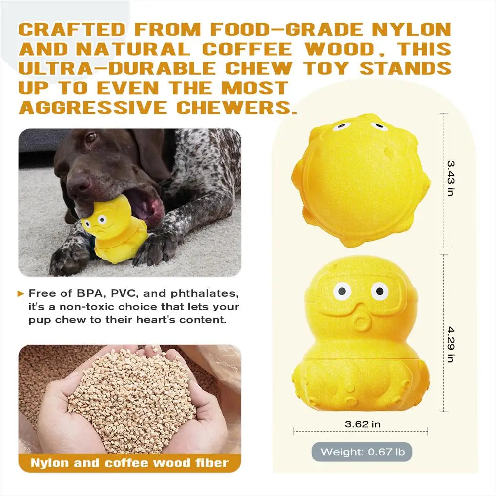 Indestructible Dog Toy for Aggressive Chewers Frozen Treat Holder with Molds to Keep Large Dogs Busy Reduce Anxiety Octopus