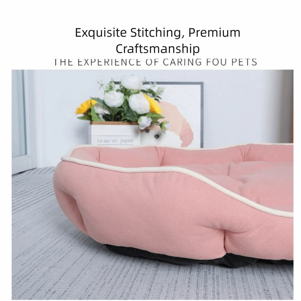 Luxury High Rebound Dog Bed Scratch Resistant Non Slip Soft Dog Cushion Wear Resistant Pet Sofa for Small Large Dogs