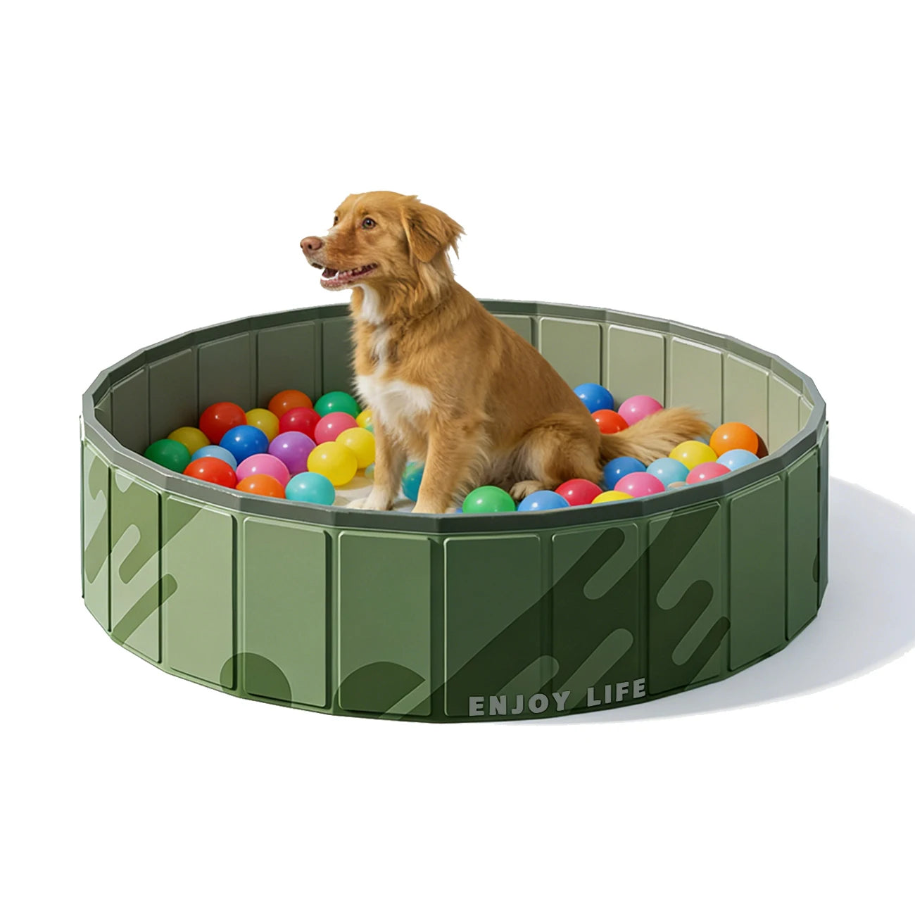 1PC Foldable Large Ball Pit for Dogs , Indoor/Outdoor Party Toy, Ideal Gift for Kids & Pets, Portable Playpen for Family Fun