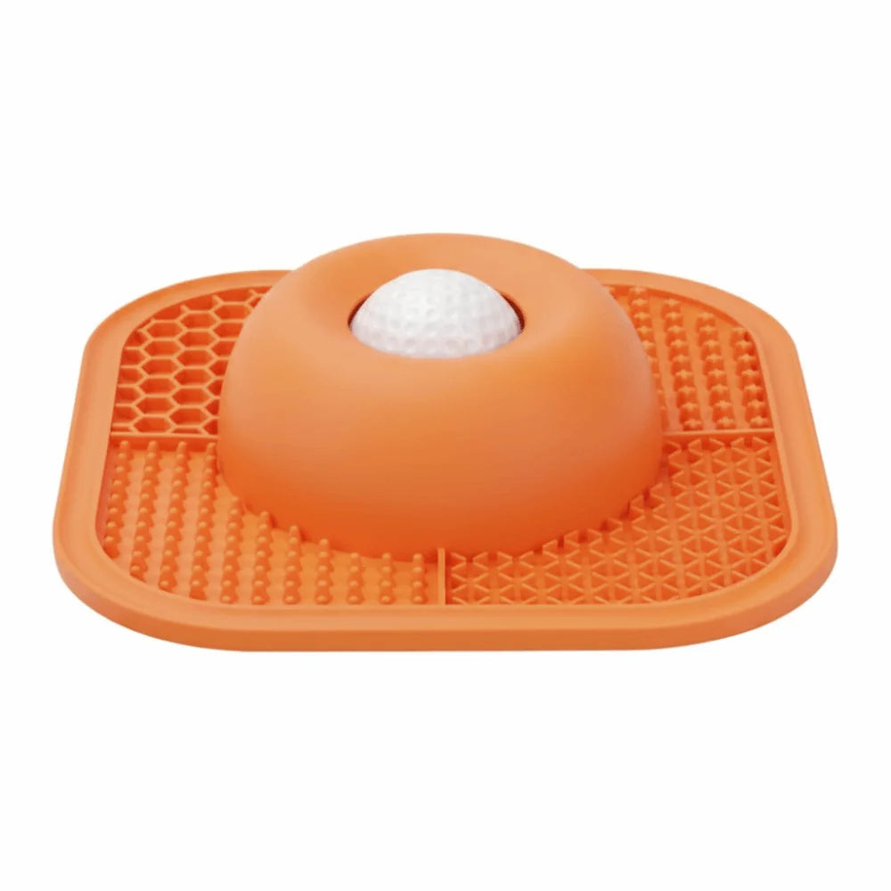 Resin Slow Feeder Dog Bowls Interactive Rolling Ball Anti-Slip Dog Slow Eat Bowl Thick Liquid Treat Pet Lick Mat Pet Home Use