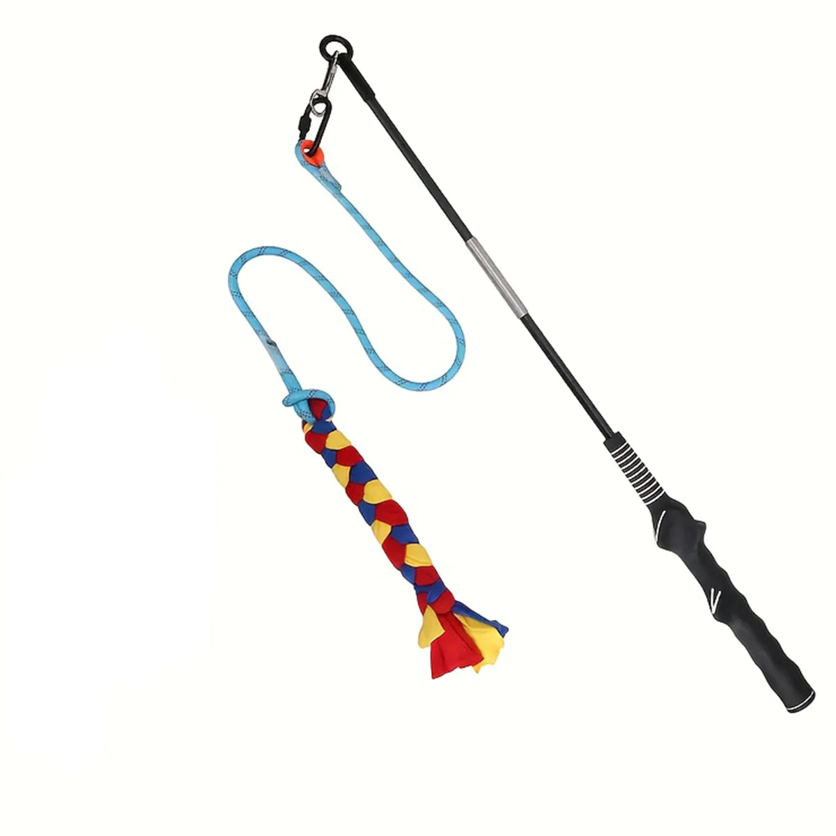 Dog training and flirting stick, a chasing and chewing toy used for exercise and emotional interaction.