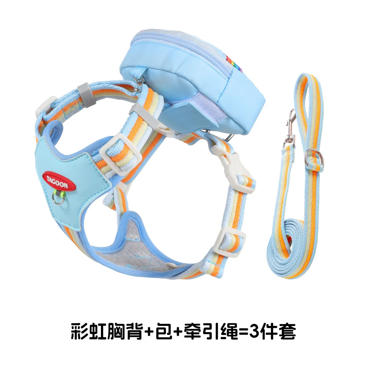 Pet Backpack Harness for Outdoor Travel, Small and Medium-sized Dog Leash, Pet Supplies, Pet Traction Rope Small Dog Accessories