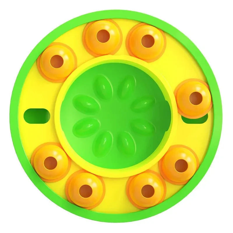 Wisdom Dog Toys Slow Leakage Feeding Training Pet Dog Puzzle Rotating Food Dispenser Cat And Dog Training Game Feeding Tray