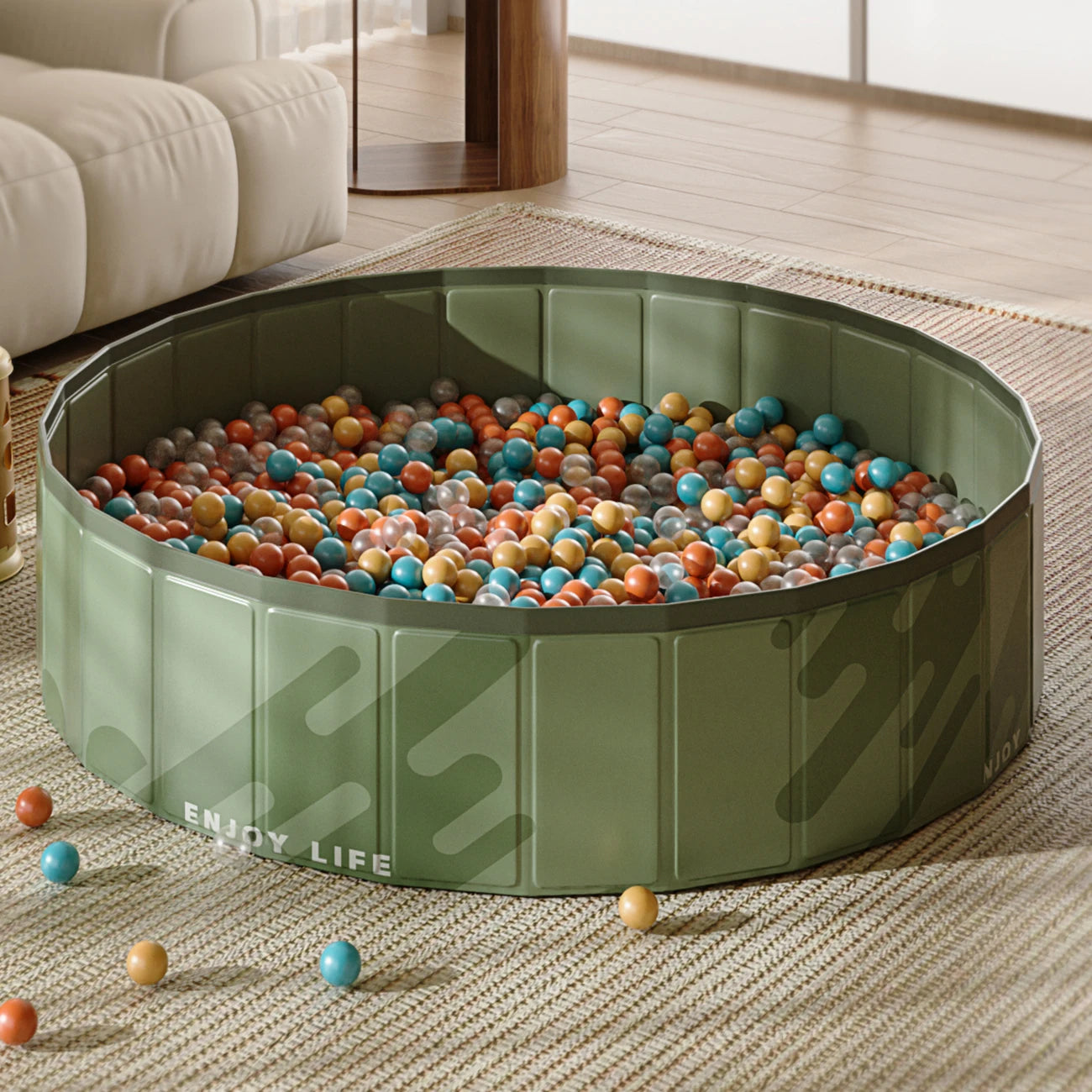 1PC Foldable Large Ball Pit for Dogs , Indoor/Outdoor Party Toy, Ideal Gift for Kids & Pets, Portable Playpen for Family Fun