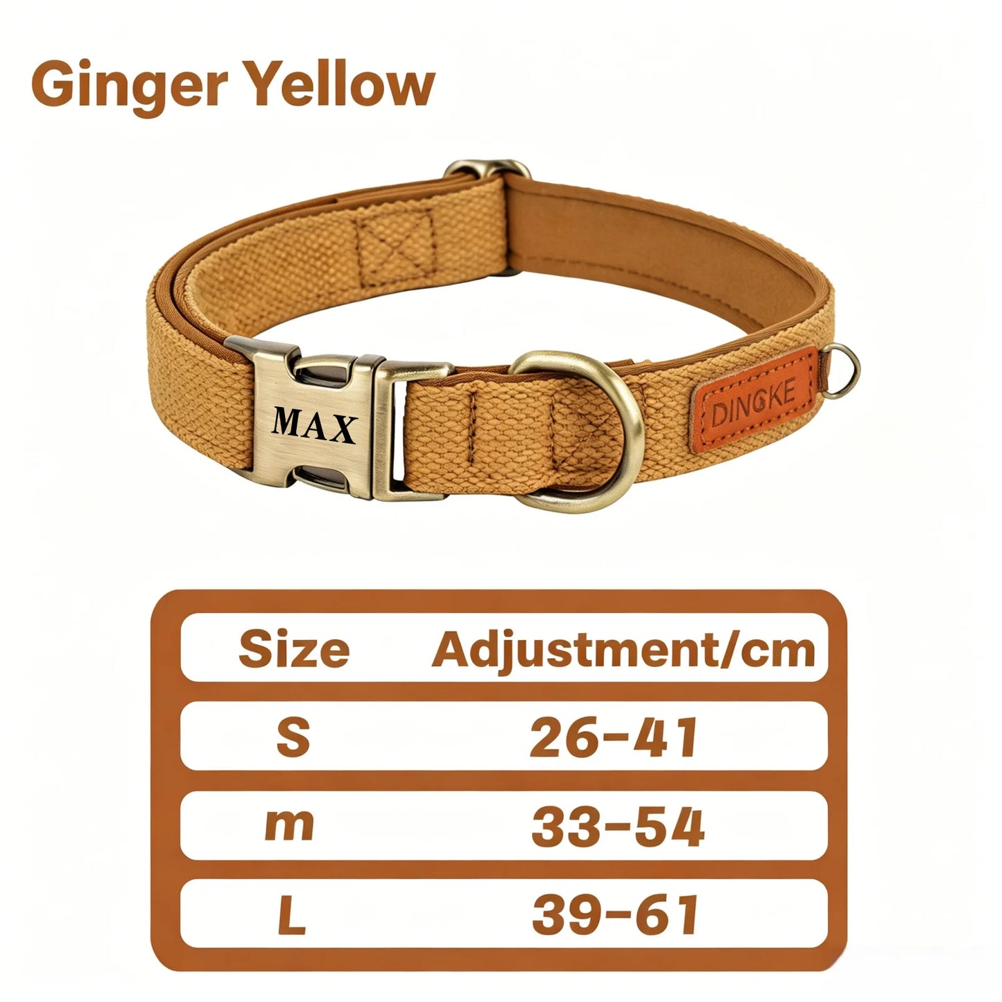 Personalized Nylon Dog Collar Adjustable Dog Collars Customized Pet ID Collar for Small Medium Large Dogs Free Engraving