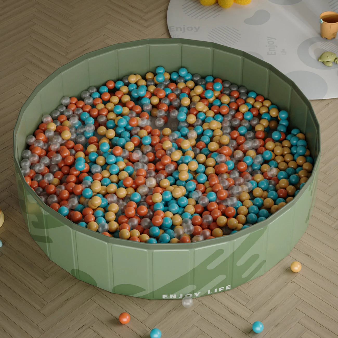 1PC Foldable Large Ball Pit for Dogs , Indoor/Outdoor Party Toy, Ideal Gift for Kids & Pets, Portable Playpen for Family Fun