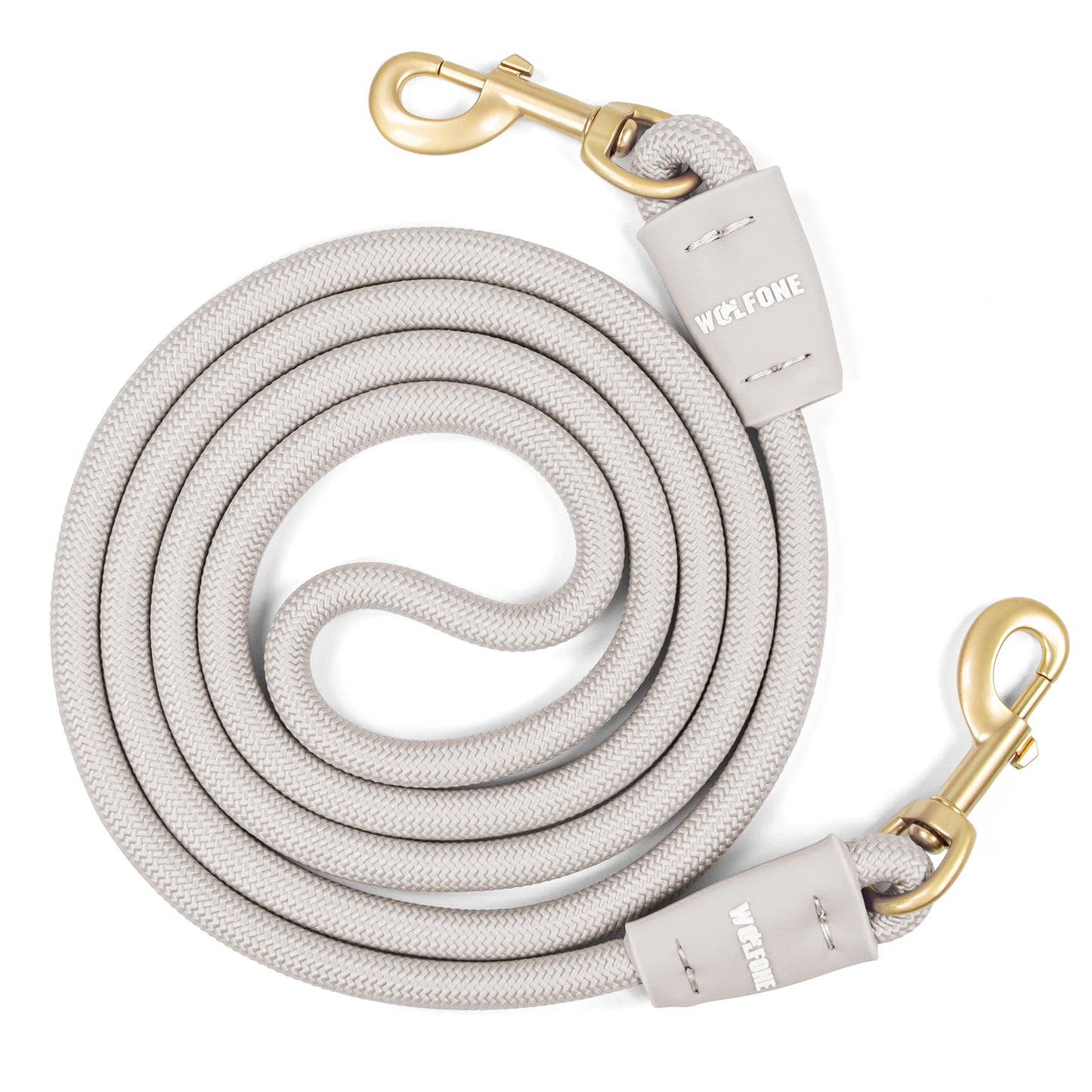 Robust Heavy Duty Double Dog Leash for 2 Dogs Anti-Slip Training Pet Leash for Outdoor Activities 2 Carabiners
