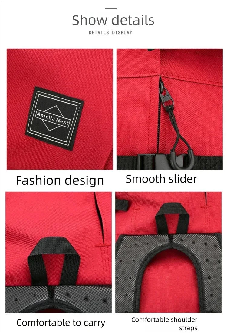 Strong Nylon Dog Carrier Backpack for Small Medium Dogs High Quality Breathable Cycling Backpack for Outdoor Travel Pet Supplies