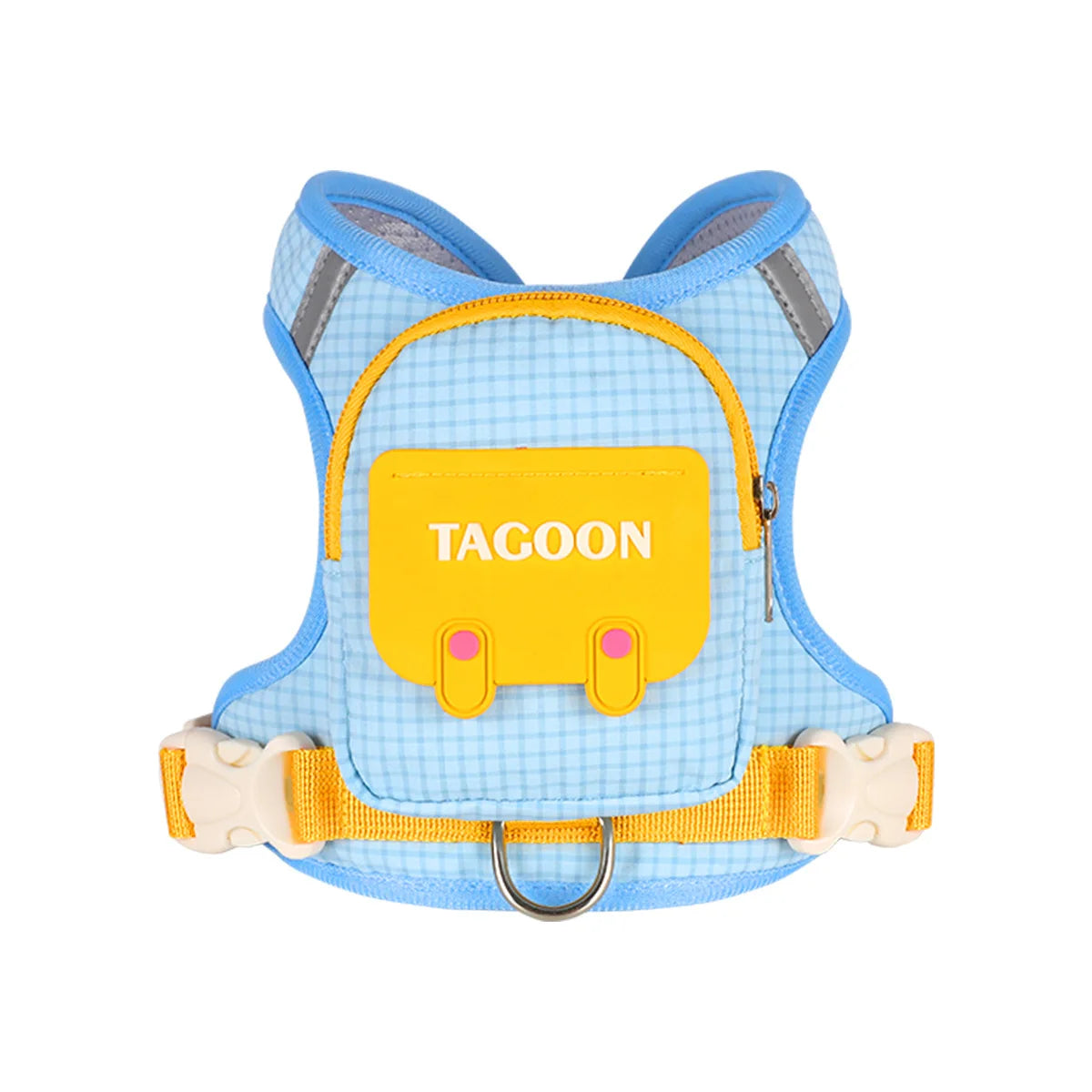 Pet Dog Backpack, Outdoor Plaid Dog Leash, Convenient Storage Dogs Bag, Outdoor Dog Walking Leash, Chest Harness in Stock