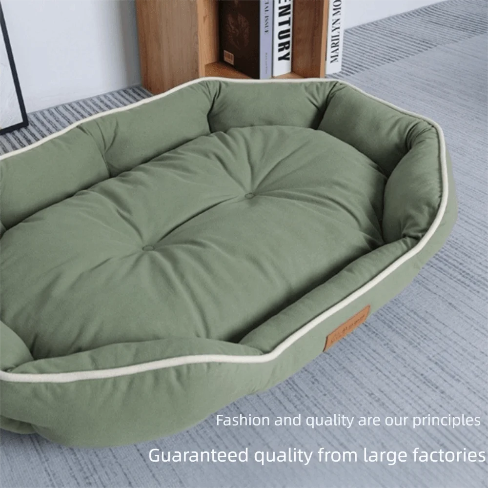 Luxury High Rebound Dog Bed Scratch Resistant Non Slip Soft Dog Cushion Wear Resistant Pet Sofa for Small Large Dogs