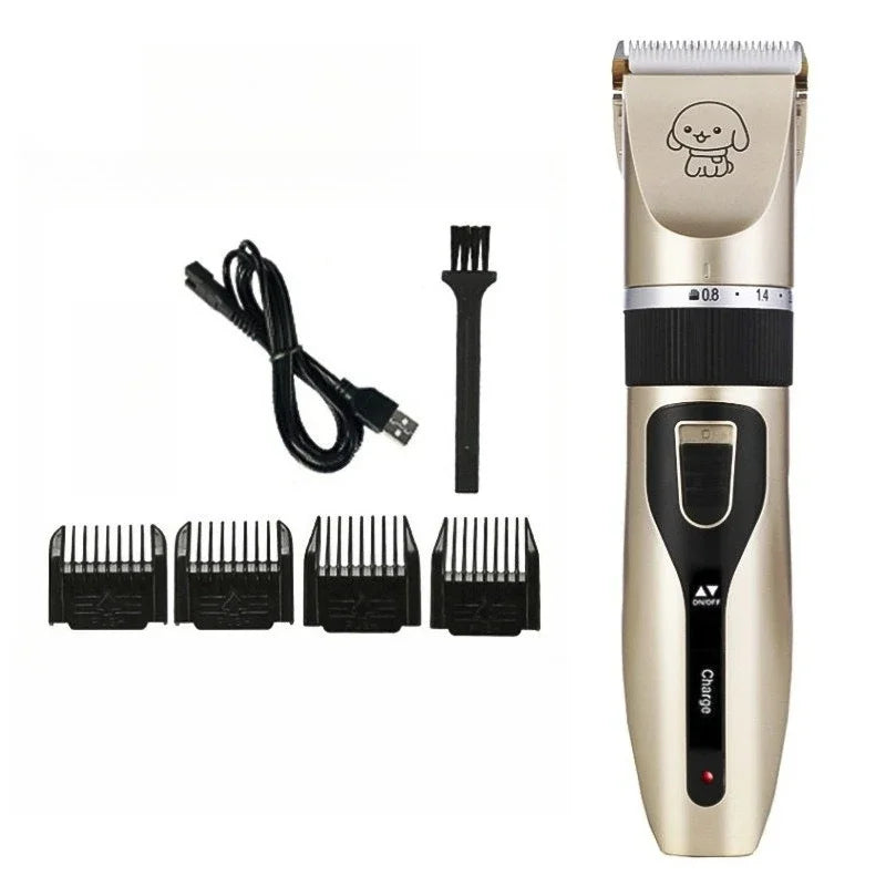 Dog Clipper Dog Hair Clippers Grooming Pet Cat Haircut Trimmer Shaver Set Cordless Rechargeable Professional Dog Hair Trimmer