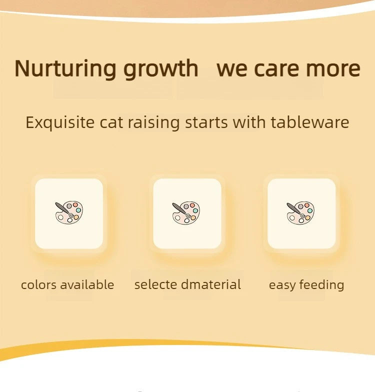 4-Color Pet Bowl Cat Food Dish Canned Snack Frozen Meal Plate for Dwarf Cats Premium Anti-Black-Nose Pet Dish Home Use Pet Bowl.
