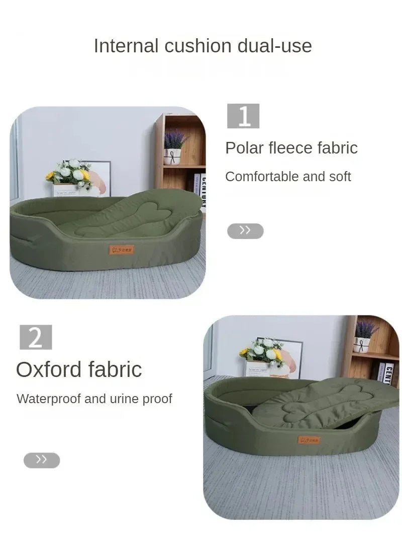 Winter Dog Cushion Pet Bed, Fluffy Sofa for Large Small Dogs, Cat Blanket Mat, Puppy Supplies Accessories