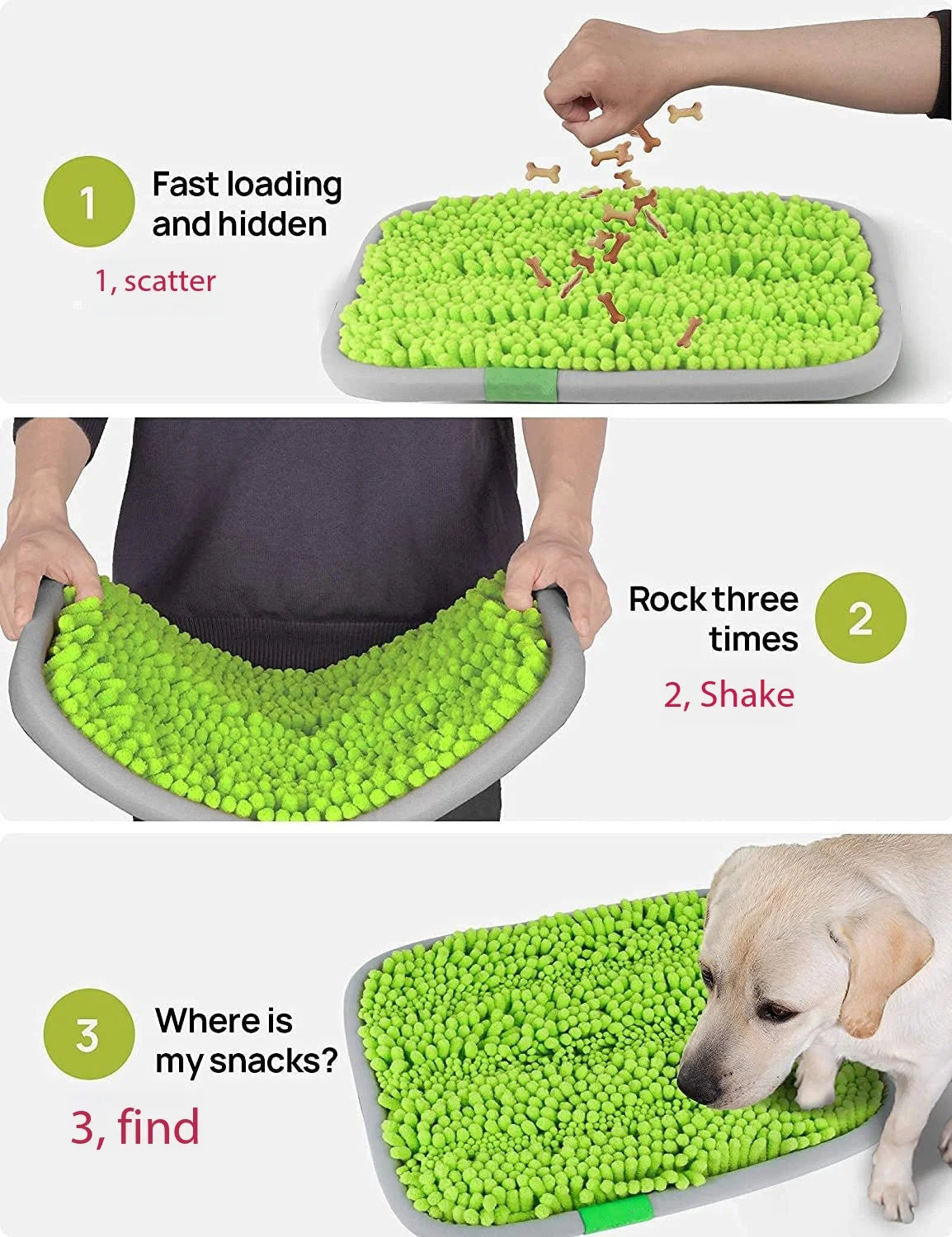 Exercise your dog's nose sniffing ability to eliminate anxiety Pet sniffing pad