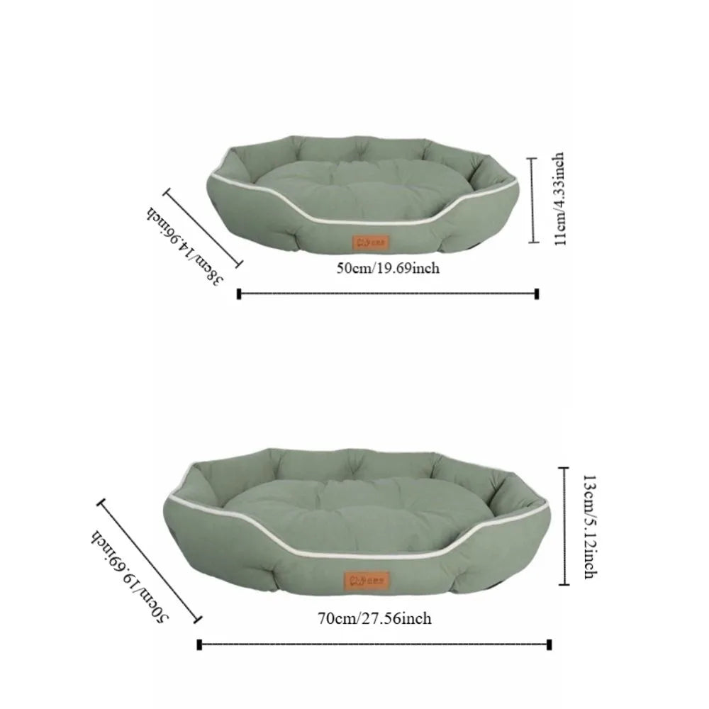 Luxury High Rebound Dog Bed Scratch Resistant Non Slip Soft Dog Cushion Wear Resistant Pet Sofa for Small Large Dogs