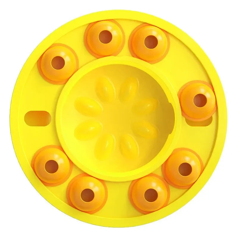 Wisdom Dog Toys Slow Leakage Feeding Training Pet Dog Puzzle Rotating Food Dispenser Cat And Dog Training Game Feeding Tray
