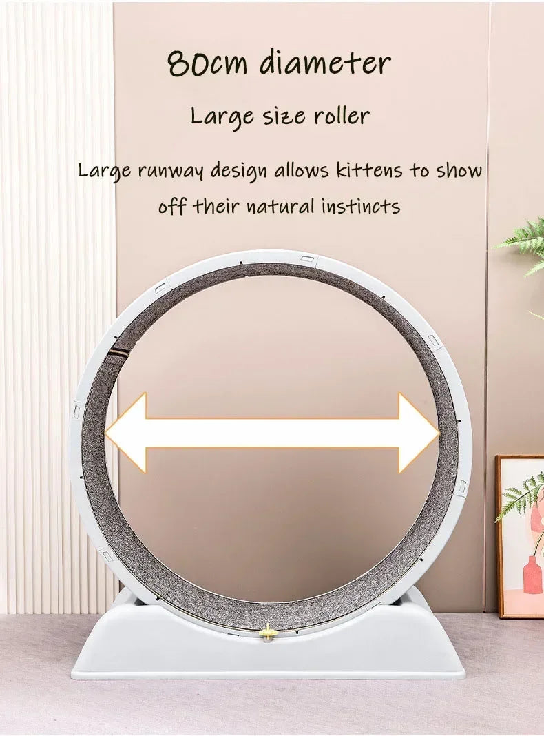 Silent Cat Treadmill Running Wheel Large Pet Supplies Anti Pinch Foot Exercise Fitness Roller Cat Climbing Frame Dog Toy