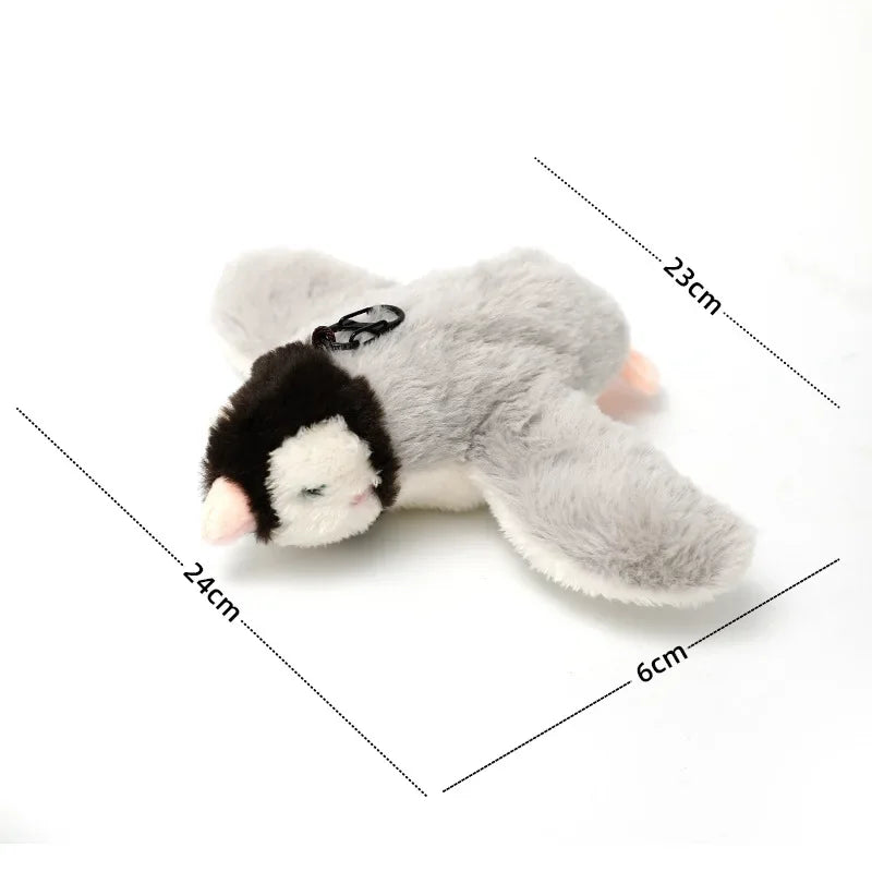 Pet USB Rechargeable Cat Interactive Toys Catnip Electric Pat Bird (with Catnip) Dog Cats Touch-Activated Squeaky Plush Hot Toy