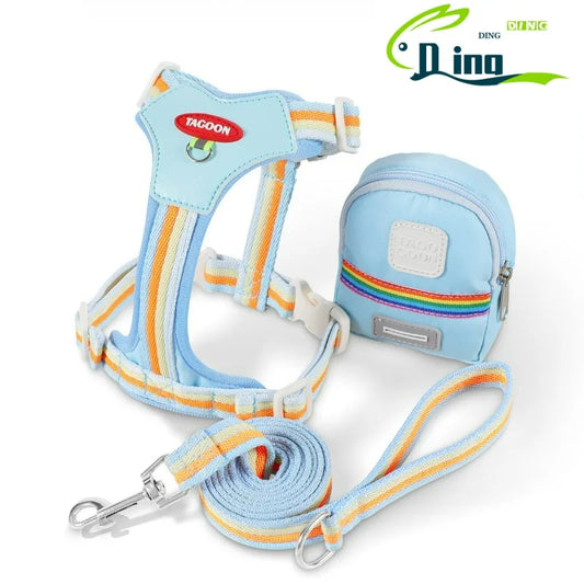Pet Backpack Harness for Outdoor Travel, Small and Medium-sized Dog Leash, Pet Supplies, Pet Traction Rope Small Dog Accessories