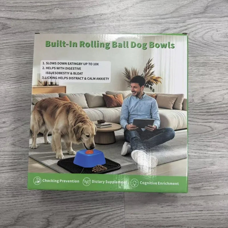 Silicone Dog Lick Bowl Summer Interactive Non-Slip Slow Feeder Dog Bowl for Dental Health Self-Soothing Liquid Food BowlSupplies