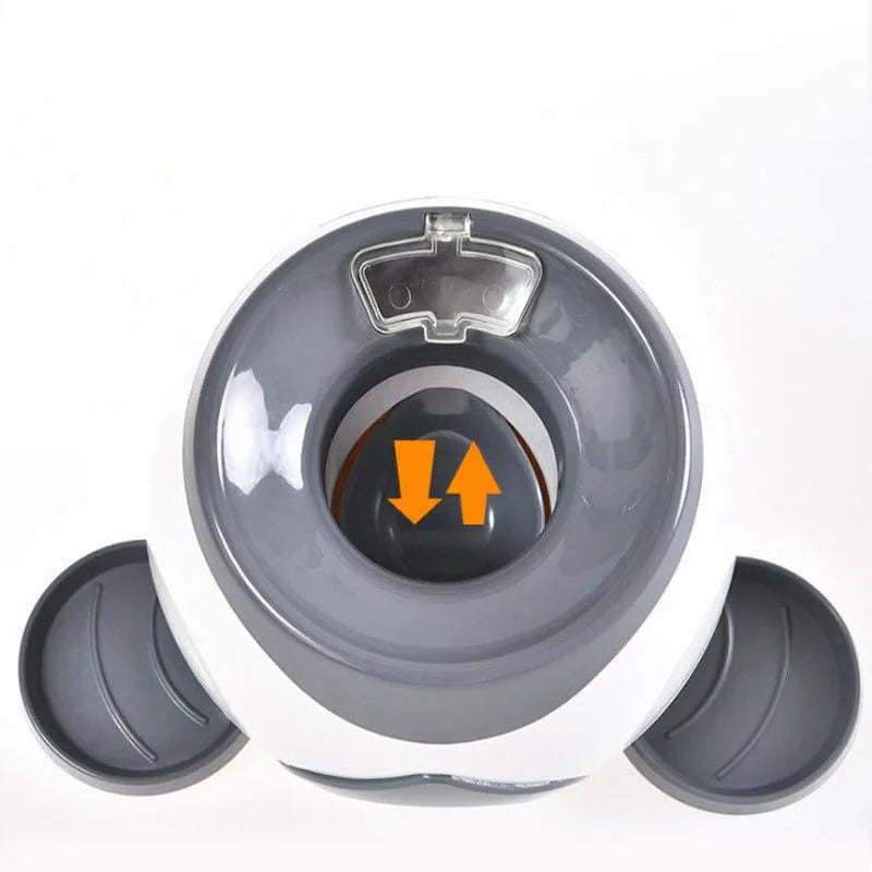 2 in 1 Dog Pet Interactive Toy Tennis Ball Launcher Automatic Throwing Training Reward Machine Fun Feeding Machine Pet Supplies