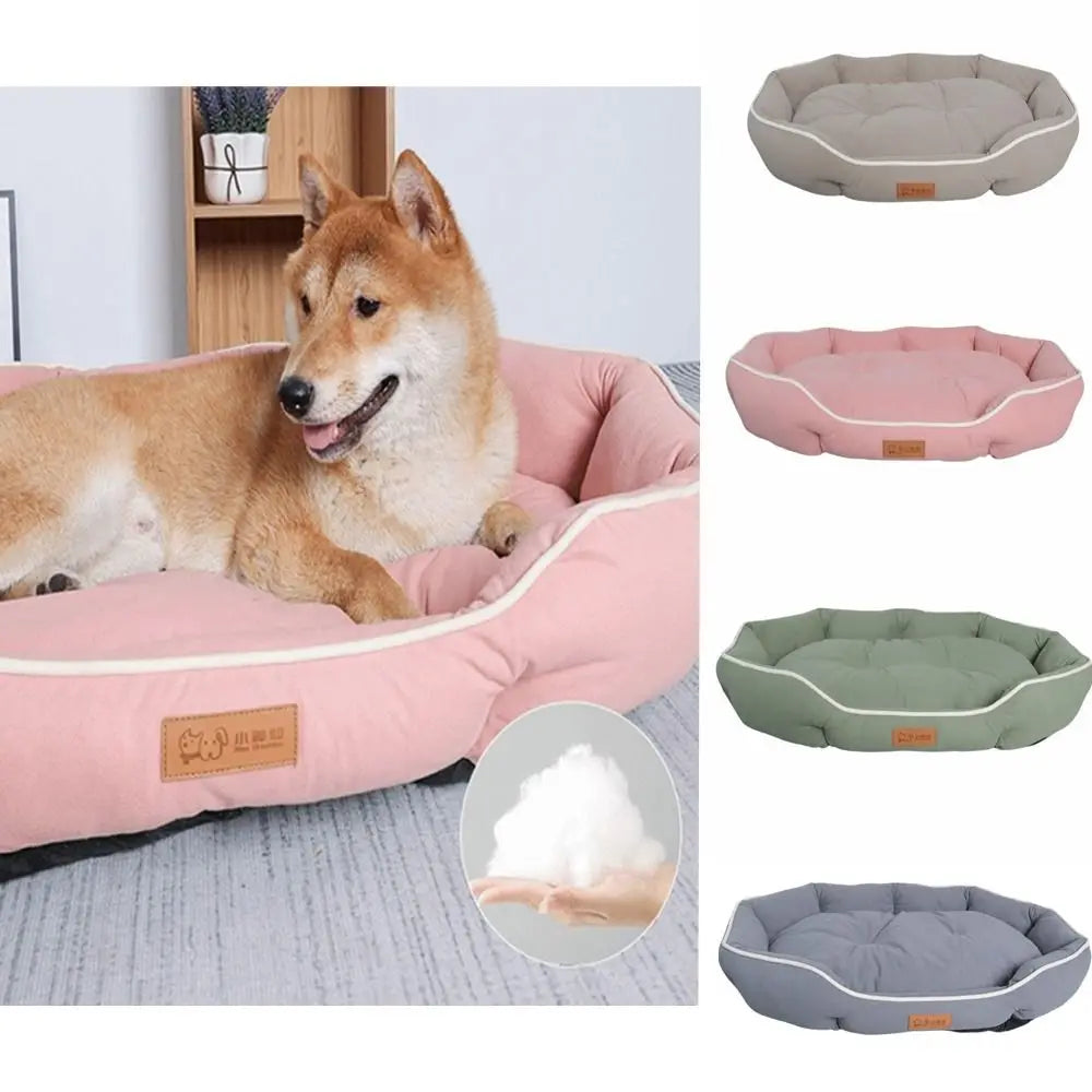 Luxury High Rebound Dog Bed Scratch Resistant Non Slip Soft Dog Cushion Wear Resistant Pet Sofa for Small Large Dogs