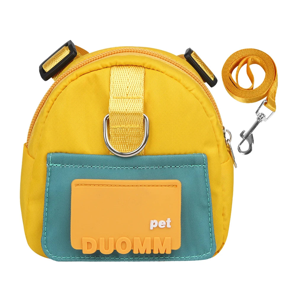 Harness and Backpack Set, Escape Proof No Pull Pet Vest with Leash for Walking Hiking Travel
