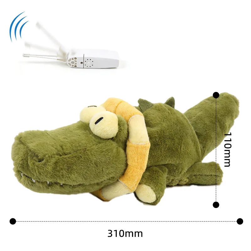 Electric plush vibrating squeaky ball dog toy for puppies, Bichon Frise and Teddy dogs
