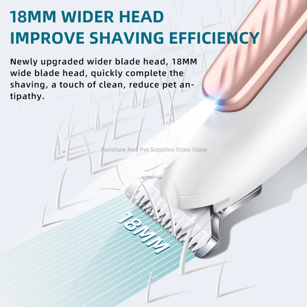 New LED lighting pet paw hair trimmer cat and dog ear/eye area/privacy hair electric trimmer pet paw trimmer pet beauty trimmer