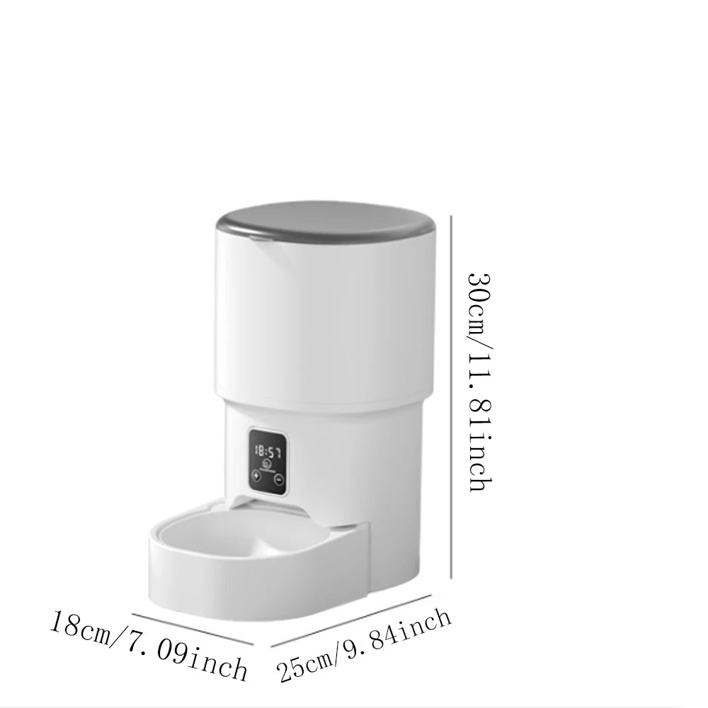 Automatic Cat Feeder Pet Smart WiFi Cat Food Kibble Dispenser Remote Control Auto Feeder For Cat Dog Dry Food Accessories