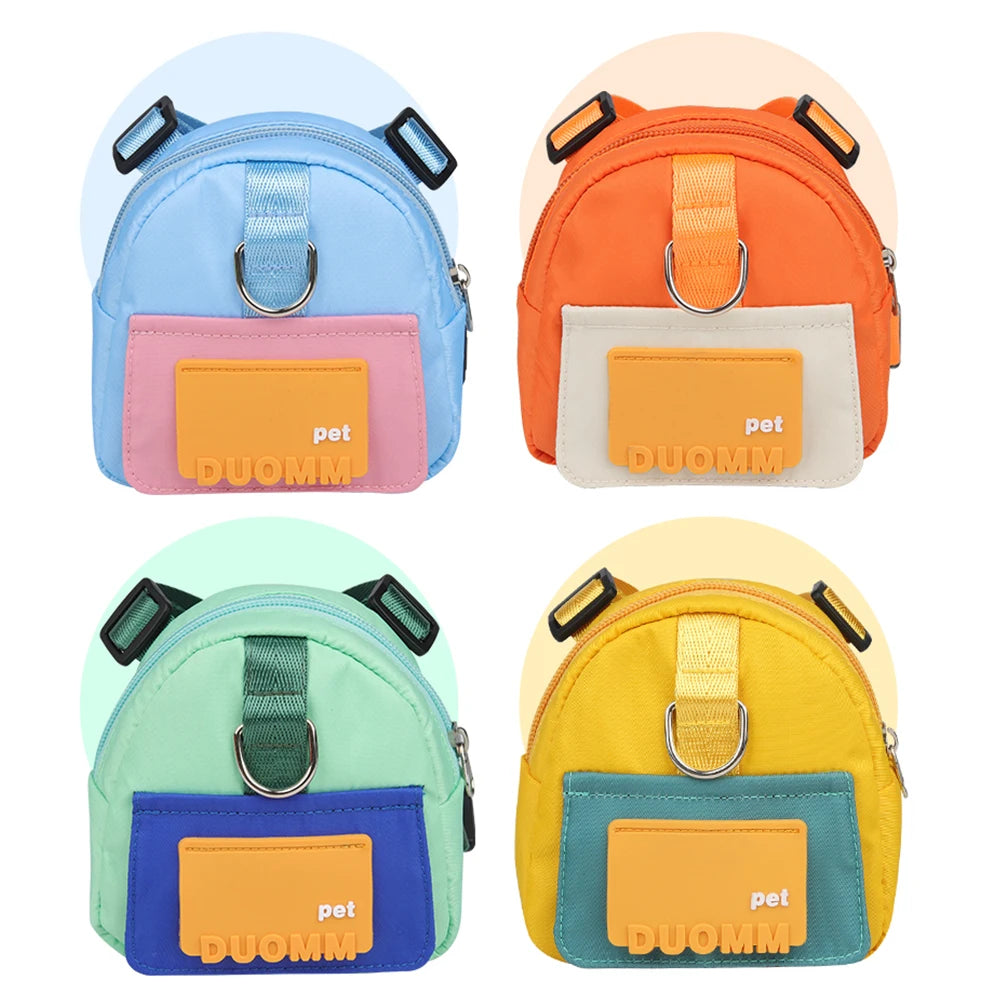 Harness and Backpack Set, Escape Proof No Pull Pet Vest with Leash for Walking Hiking Travel