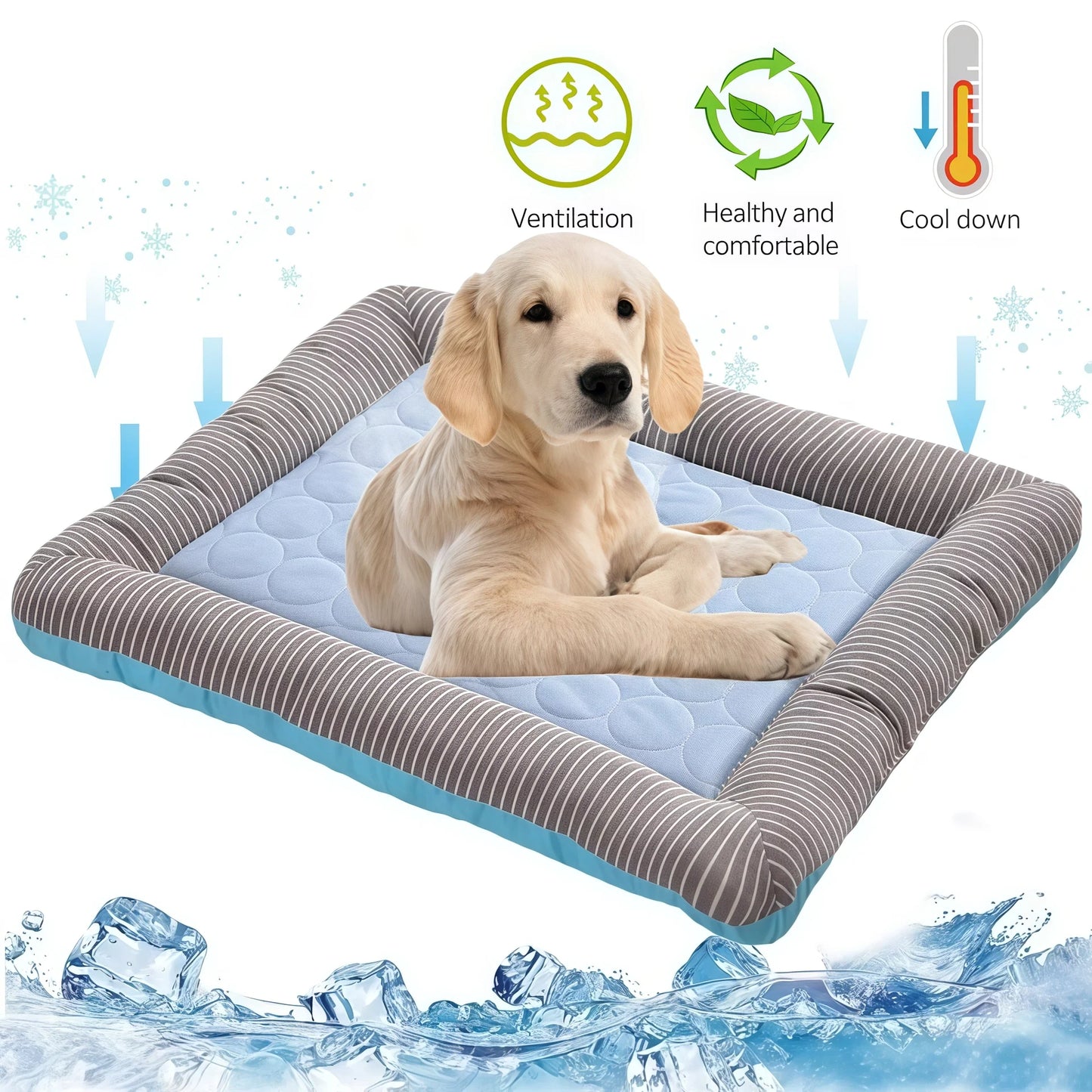 Cooling Pet Bed For Dogs Cats Ice Silk Material Cool Mat Soft Pet Blanket for Summer Sleeping Breathable Cat Sofa Supplies