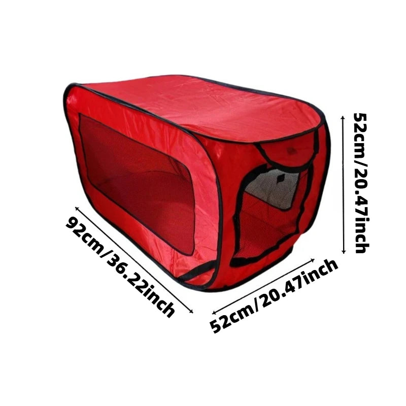 Large SUV Car Trunk Pet Carrier Foldable Dog Crate Pop Up Breathable Mesh Waterproof Tent for Dogs Cats Travel Camping Outdoor